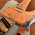 copper oxidised guitar pickguard